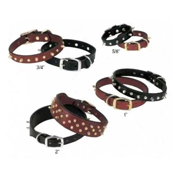 Weaver Spike's Collar Single-Ply Black 3/4" X 25" 1