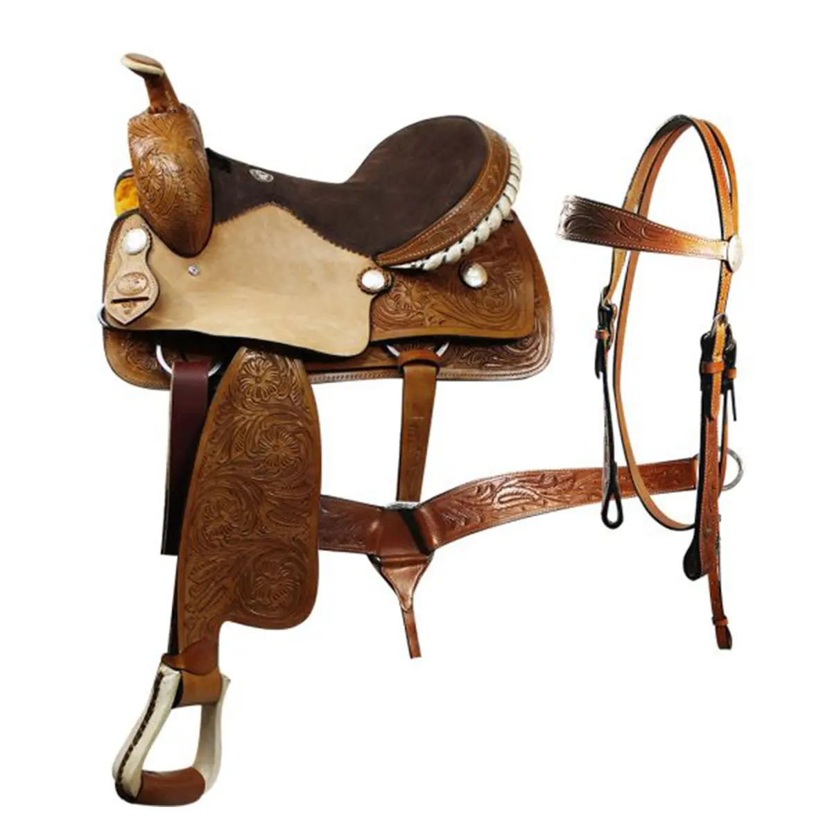 Double T Pleasure Saddle Set - 16 Inch 1