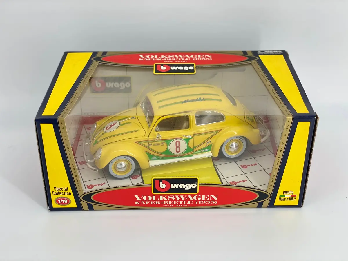 Burago Volkswagen Kafer-Beetle (1955) 1:18 Scale Special Collectible- Made In Italy 1