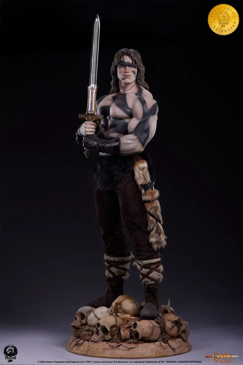 Conan The Barbarian (1982): Conan Warpaint Gold Exclusive Skulls Base 1