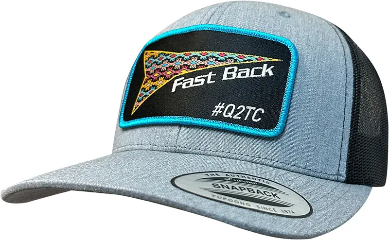 Fast Back Heather Grey / Black W/ Aztec Patch Cap 1