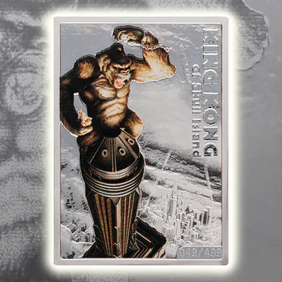 King Kong (1933): King Kong Of Skull Island 1Oz Silver Coin 1
