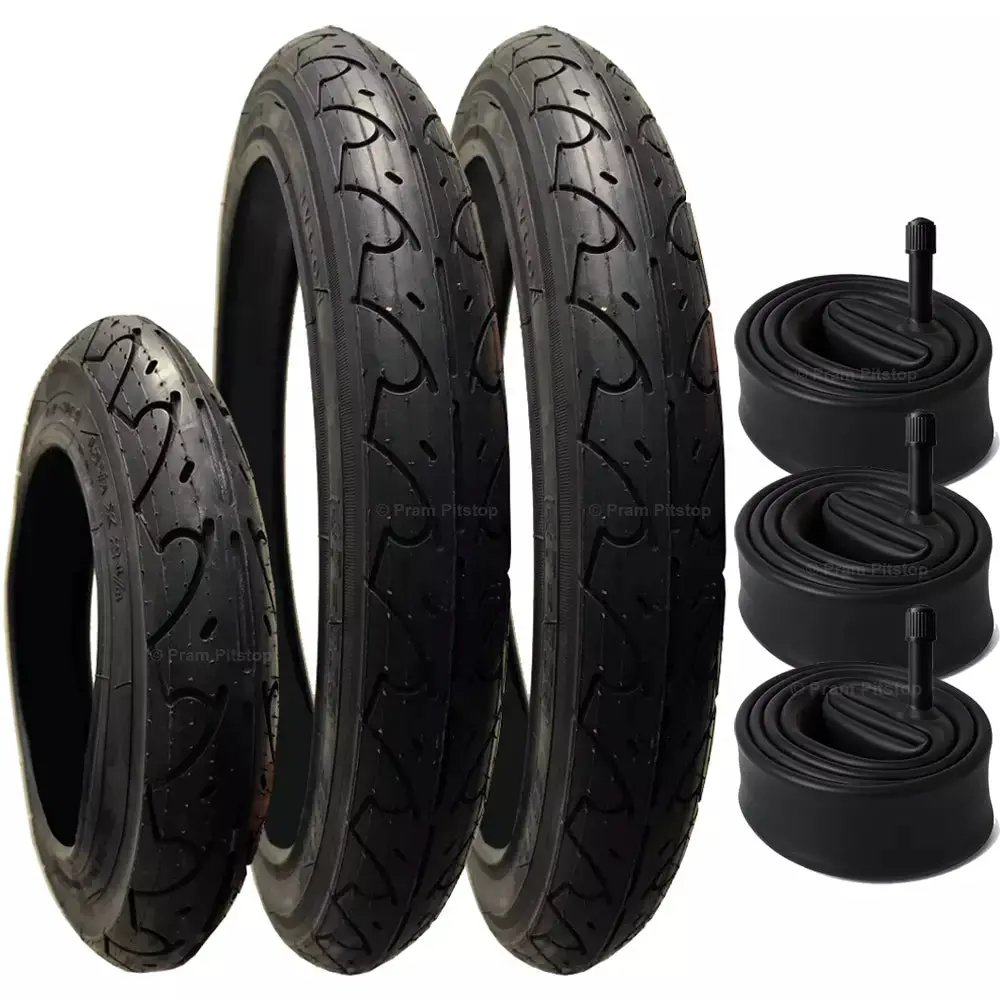 12 1/2 X 2 1/4 Pram Tyre (Single) 16 X 1.75 Pram Tyres (Pair) Plus 3 X Inner Tubes 1