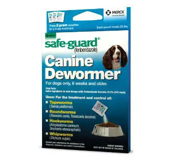 Safe-Guard® (Fenbendazole) Canine Dewormer 2 G 3/Pkg 1