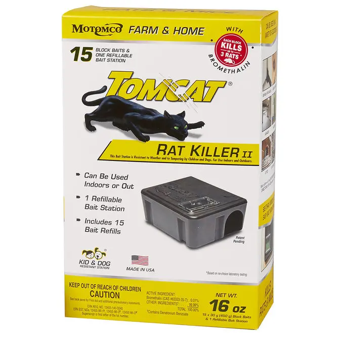 Refillable Rat Bait Station - Tomcat Rat Killer Ii 1