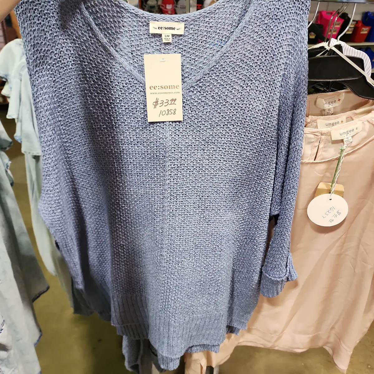 Knit Sweater Light Blue 1