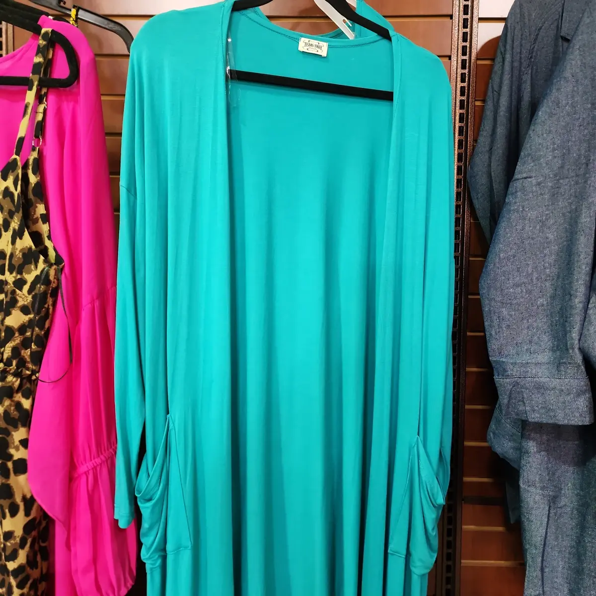 Turq. Med Lenght Cardigan 1