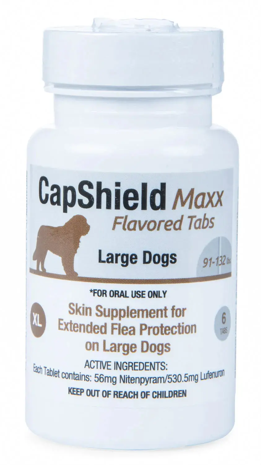 Capshield Maxx Flea Protection / 91-132 Lb / 6 Tablets - (Single Tablet Can Be Given Once Monthly As Needed) 1