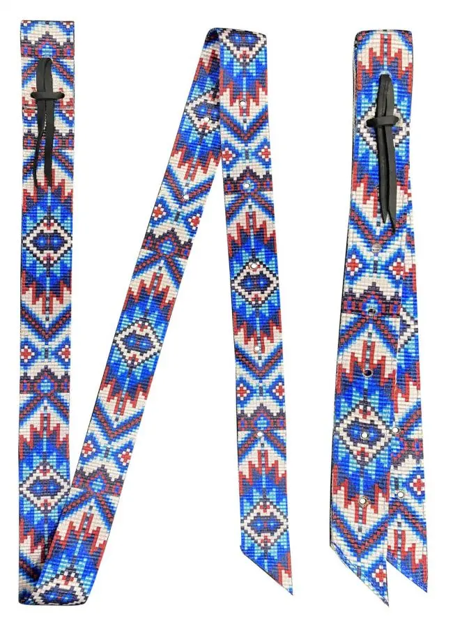 177846 - Premium Quality Southwest Print Nylon Tie Strap And Off Billet Set 1