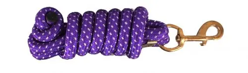 Purple Nylon Pro Braided Lead Rope 7' 1