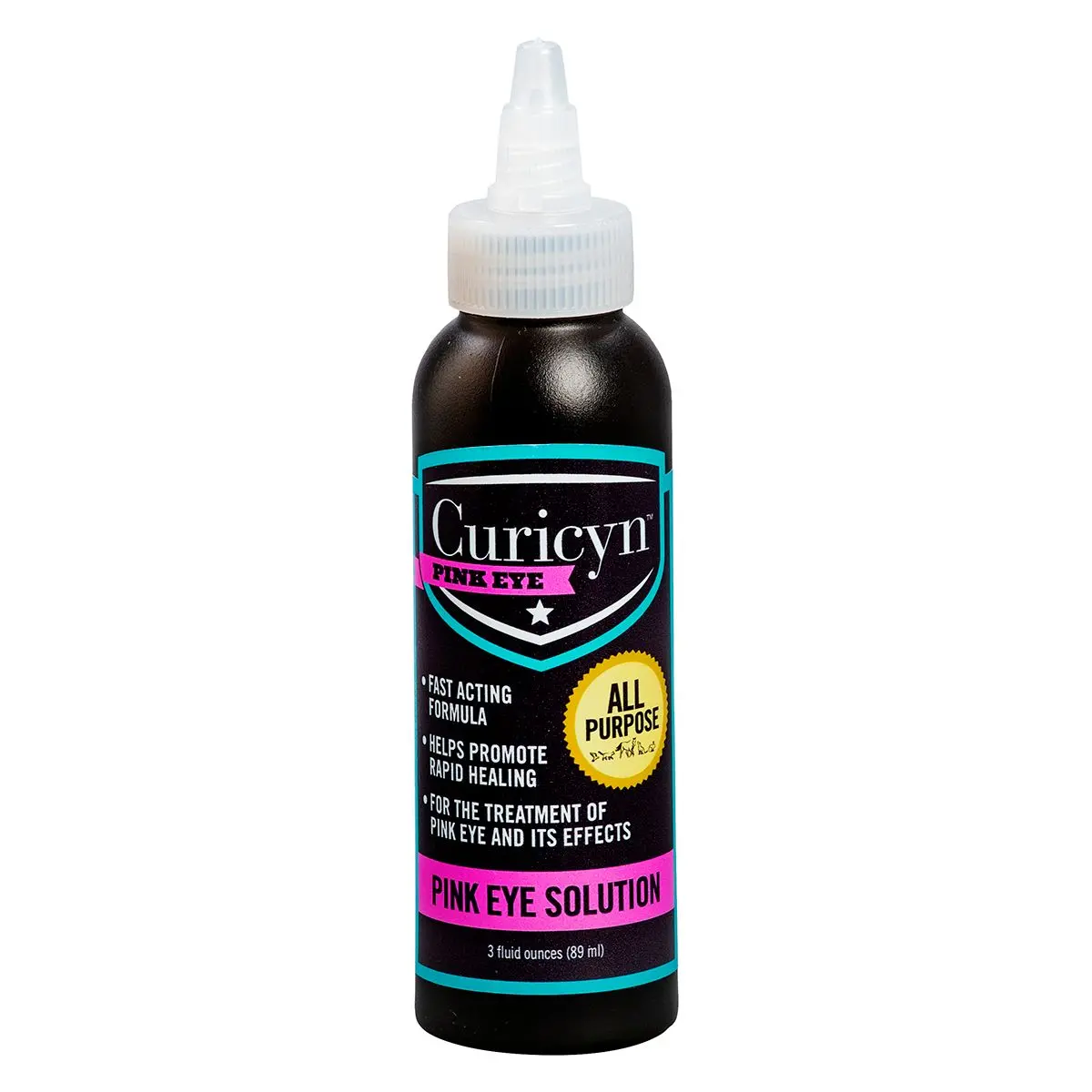 Curicyn Pink Eye Solution - 3 Fl Oz Squirt 1