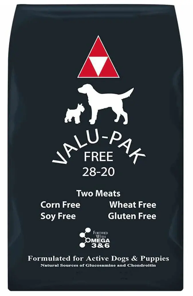 Valu-Pak Free 28-20 Performance Gluten Free Dry Dog Food For Active Dogs (Black Bag) 50 Lb 1