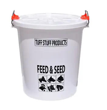 Heavy Duty Storage Drum With Lid And Stainless Locking Handle - 7 Gal 1