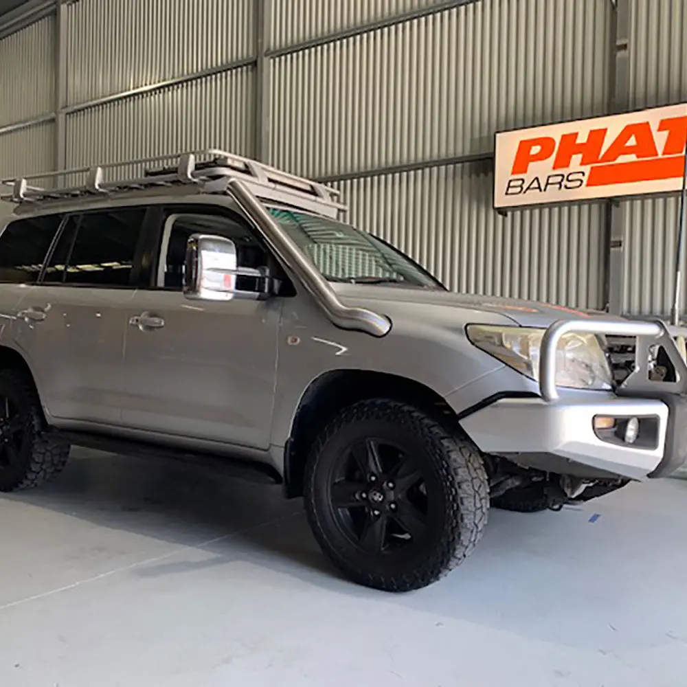 Toyota Landcruiser 200 Series (2007-2021) Vdj Phat Bars 4" Stainless Snorkel (Mid Entry) 1