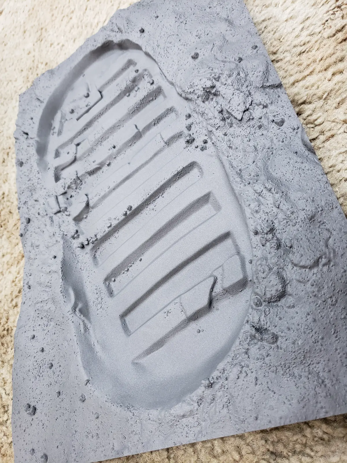 Nasa: Apollo 11 Buzz Aldrin Moonboot Imprint Casting 1