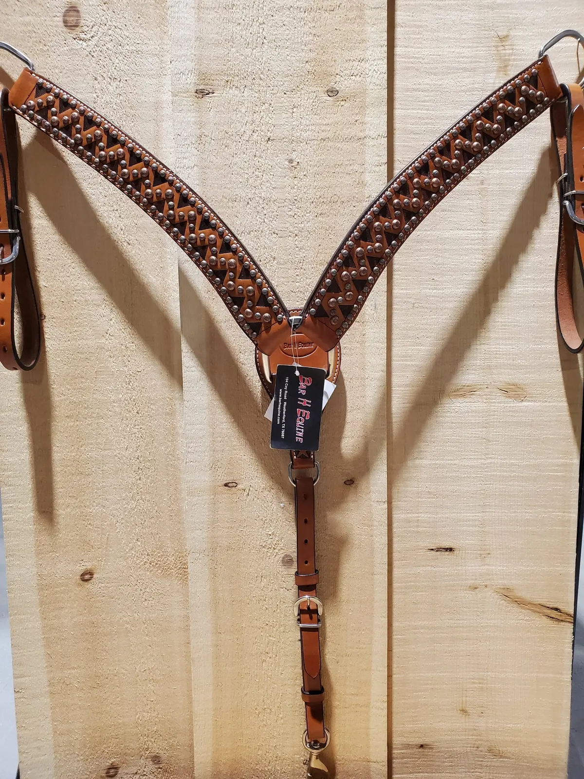 Chevron & Spots Breast Collar By Bar H Equine 1