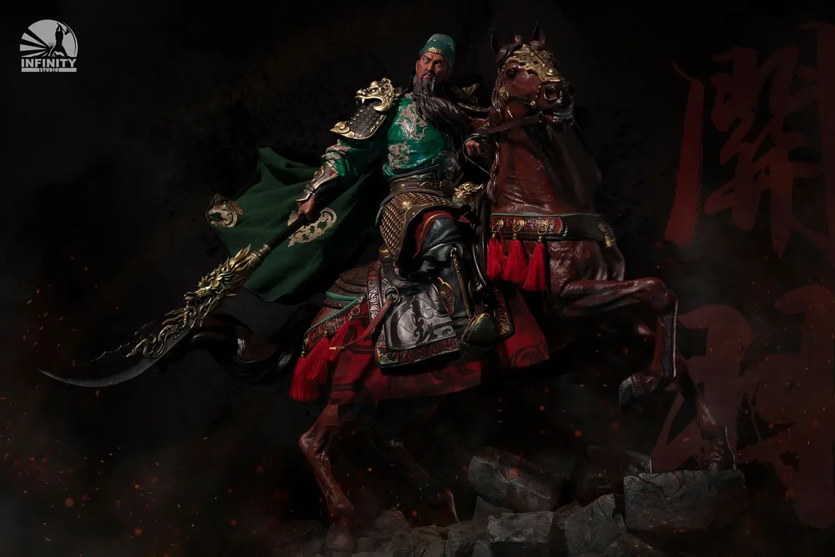 Three Kingdoms: Blade-Wielding Guan Yu 1/4 Scale Color Version 1