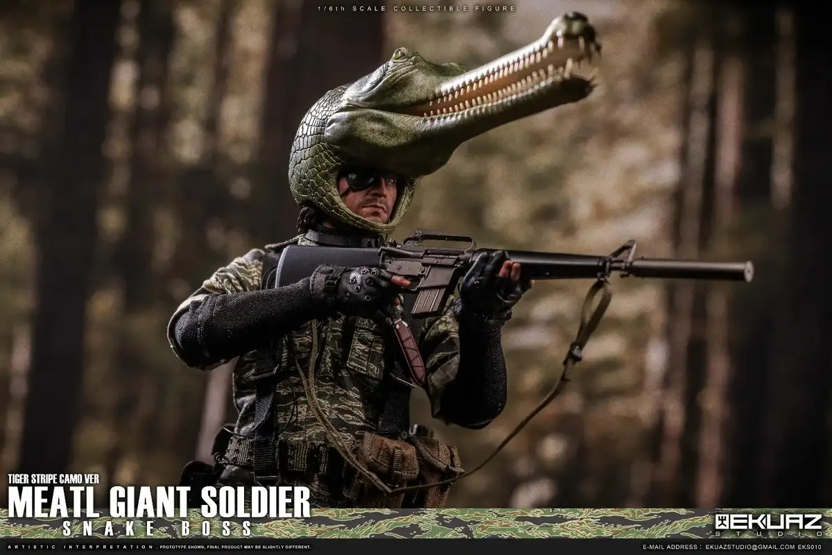 Metal Gear Solid 3 Snake Eater: Solid Snake With Crocodile Cap 1