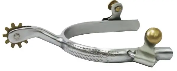 Showman Men's Engraved Chrome Plated Spur 1