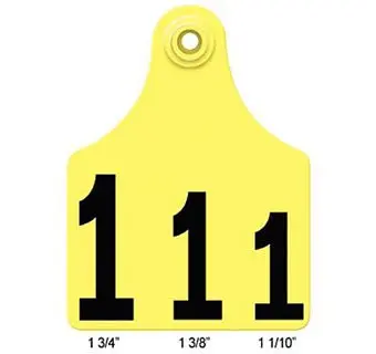 Allflex® Global Maxi Female Cattle Ear Tag White 126-150 25/Pkg 1