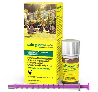 Safe-Guard® Aquasol Fenbendazole Dewormer For Chickens 200 Mg/Ml 1