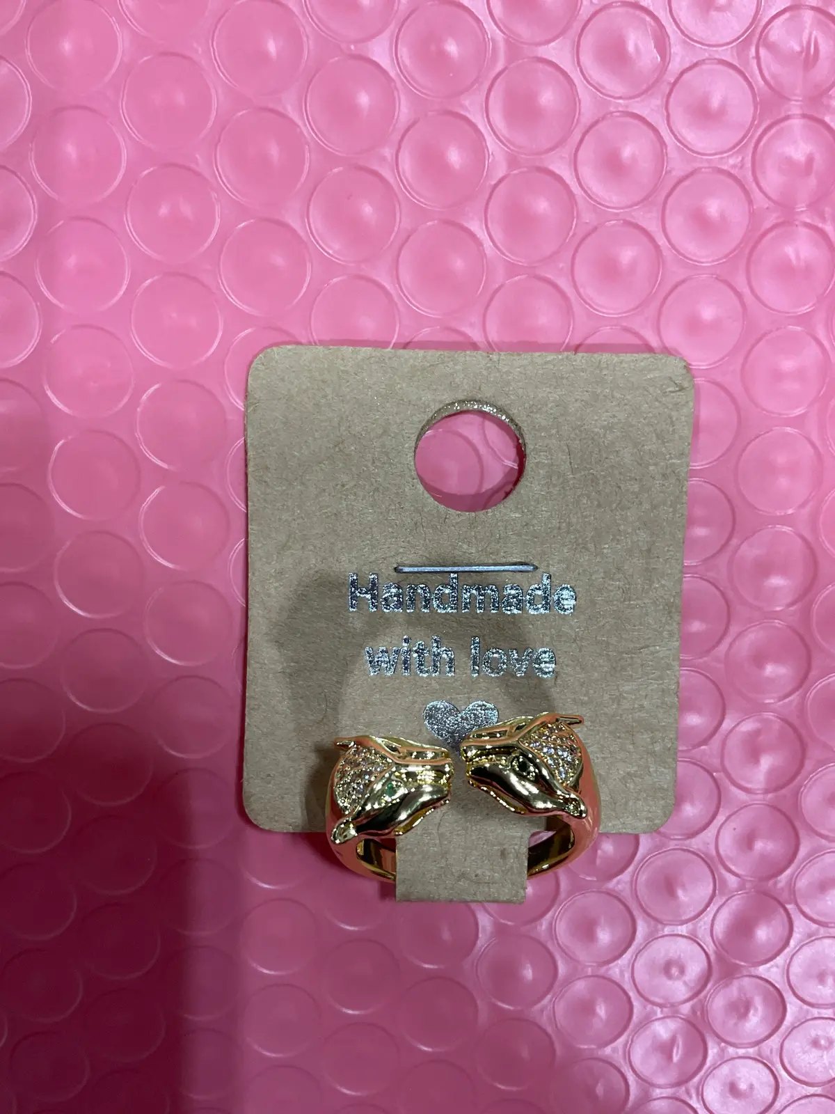Faux Gold Jaguar Ring 1