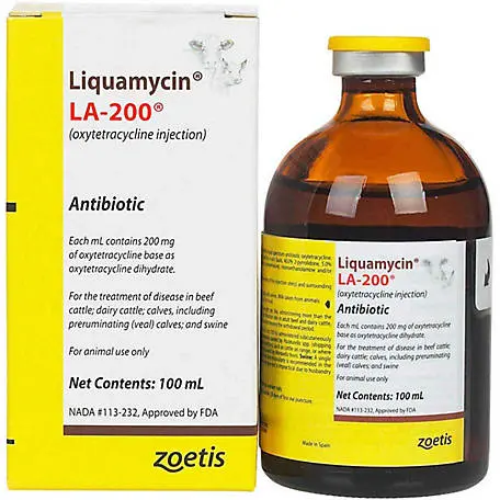 Liquamycin La-200 Antibiotic 100 Ml 1