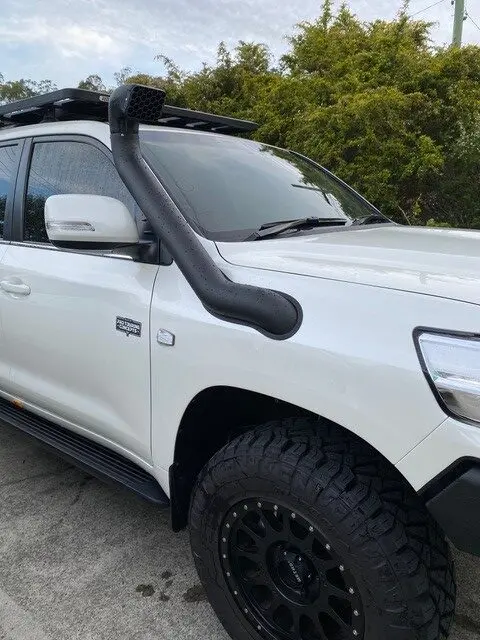 Toyota Landcruiser 200 Series Ram Head Fatz Fabrication 4″ Stainless Snorkel 1