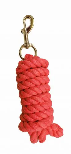 Red 9Ft Cotton Lead W Brass Plate 1