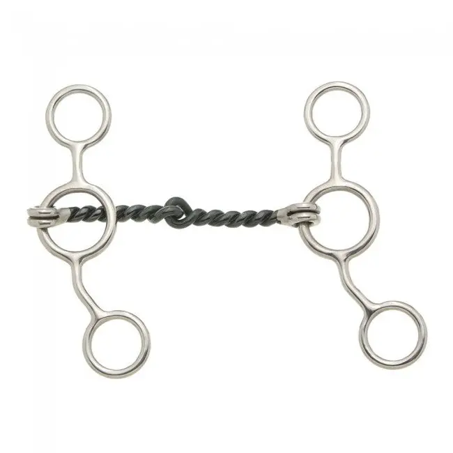 Kelly Silver Star Sweet Iron Jr. Cow Twist - Stainless Steel - 5" Mouth 1