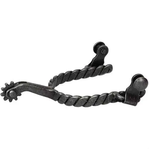 Ladies Black Twisted Roping Spur 1