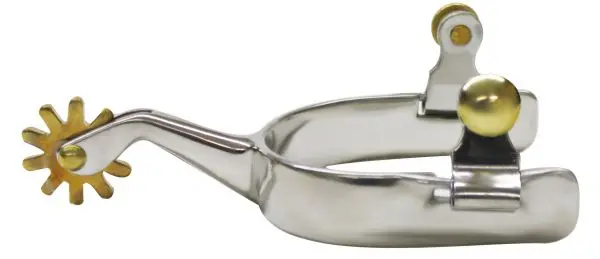Showman Stainless Steel Spur With 0.75" Band And 2.5" Shank 1