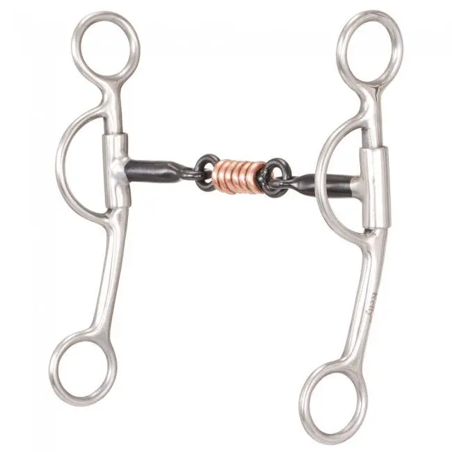 Tough1 Sweet Iron 3-Piece Snaffle With Copper 7.5 Ch 1