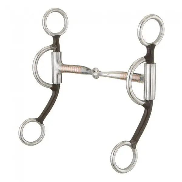 Tough1 Antique Brown Training Snaffle 1