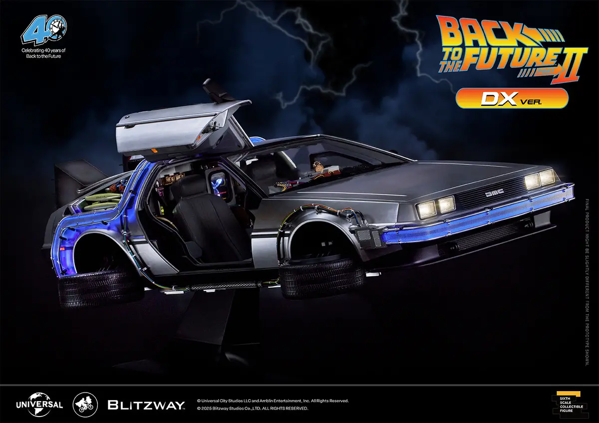 Back To The Future Part Ii (1989): Delorean Time Machine Dx Version + Bonus Accessories 1