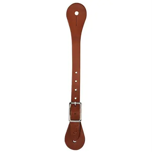 Single-Ply Brown Latigo Leather Spur Straps 1