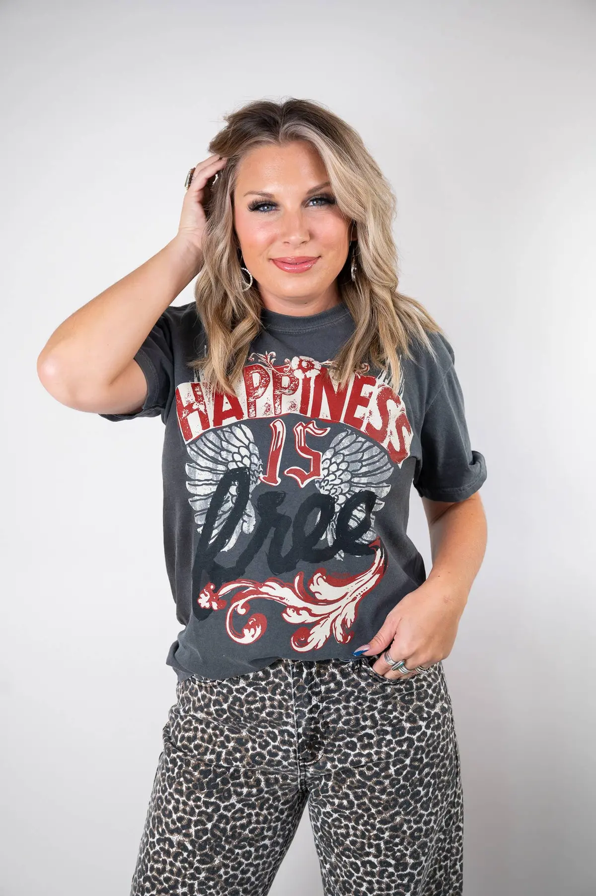 Happiness Is Free Graphic Tee 1