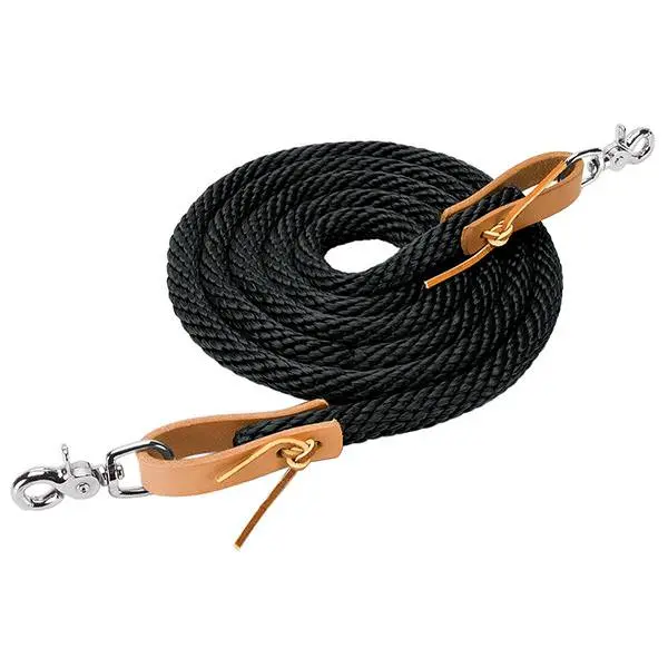 Poly Roper Reins With Scissor Snap - 3/8" X 8" 1