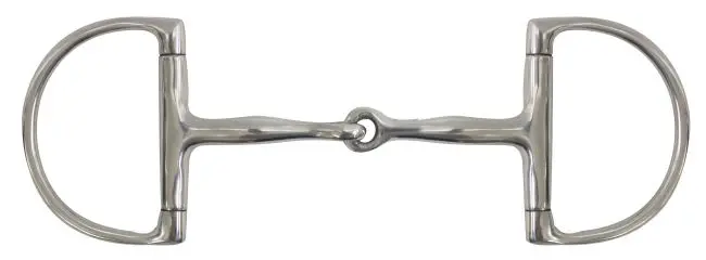 Showman Stainless Steel D-Ring Bit With 5" Snaffle Mouth And Large 4" Cheeks 1