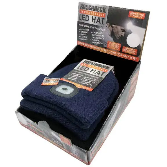 Roughneck Led Light Winter Hat Beanie Assortment- 6/Display 1