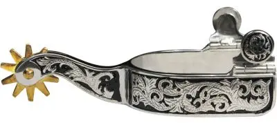 Showman ® Stainless Steel Spur With 1" Band And 3" Shank 1