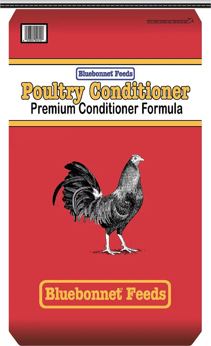 Bluebonnet Feeds Poultry Red Bag Conditioner 16% Protein Premium Formula Grain Bird Food, 50-Lb Bag 1