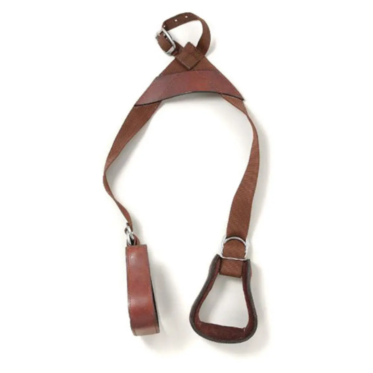 Tough-1 Kids Nylon Slip-On Stirrup Set (Leather Covered Stirrups) 1