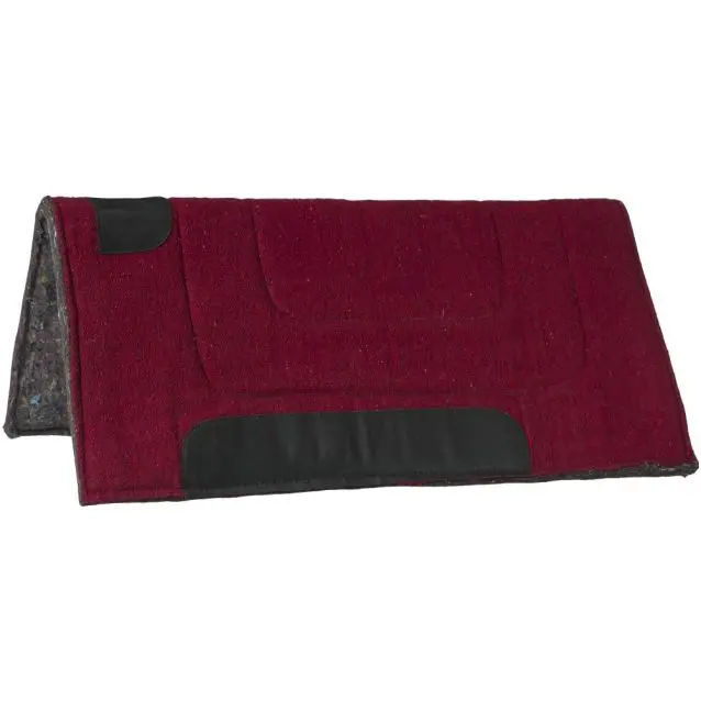 Tough1 Ottawa Saddle Pad - Heavy Felt Lined = 32X32, Burgundy 1