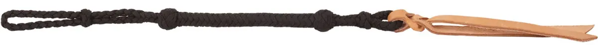 Quirt - Black W/ Leather End. 1