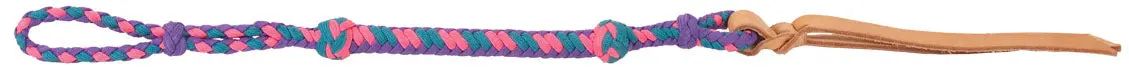 Quirt - Teal-Purple-Pink  W/ Leather End. 1