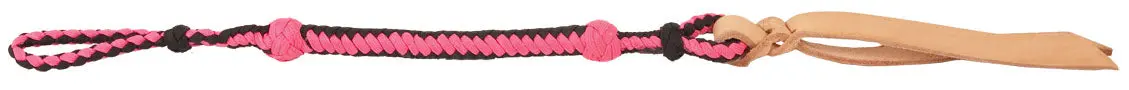 Quirt - Pink /Black W/ Leather End. 1