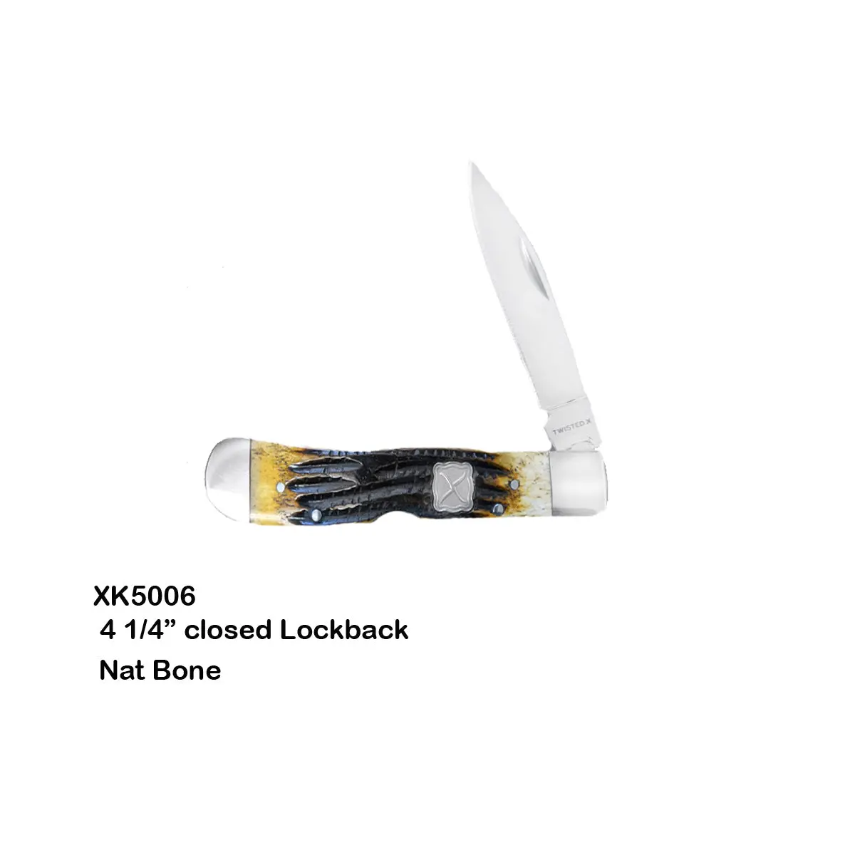 Twisted X Folding Knives- 4 1/4"" Butterscotch 1