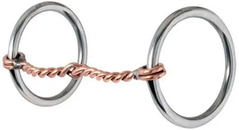 Ring Snaffle Bit Single Twisted Wire Mouth 3"Ring Stainless 1