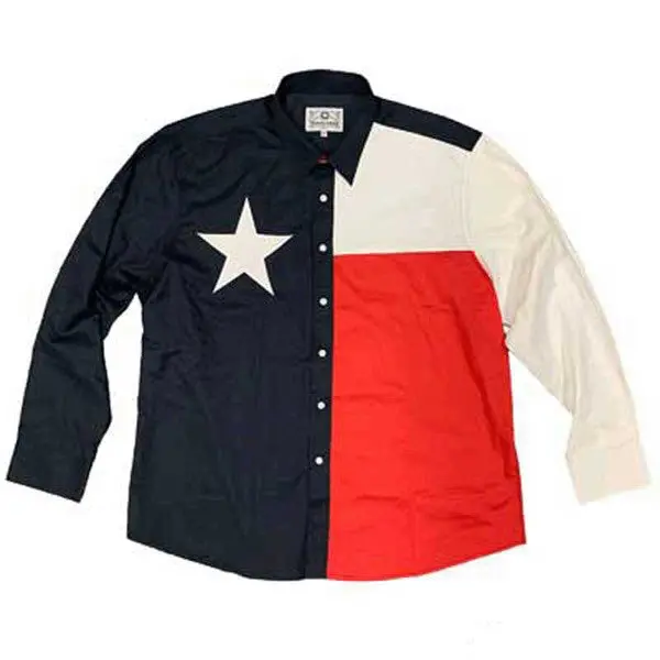 Texas Flag Button Shirt 1